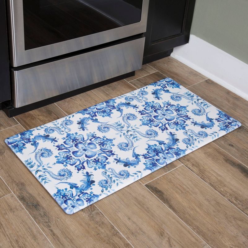 39&#34; x 20&#34; PVC Poppy Sketch Tile Anti-Fatigue Kitchen Floor Mat - J&#38;V Textiles, 3 of 6