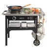 Cuisinart Outdoor Wok Cooking Station 50000 BTU Gas Grill CGG-1265 Black - 2 of 4