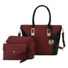 MKF Collection Shonda 3PC Tote with Cosmetic Pouch & Wristlet by Mia K - 2 of 4