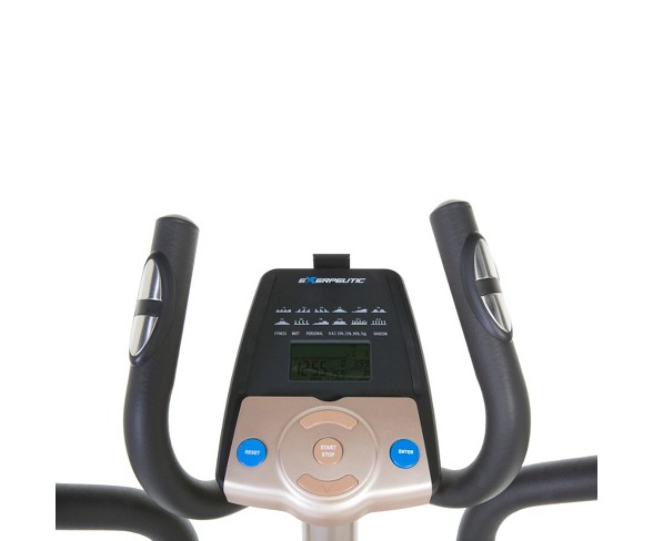 Exerpeutic 5000 Mobile App Tracking Magnetic Elliptical with Double Transmission Drive, Bluetooth