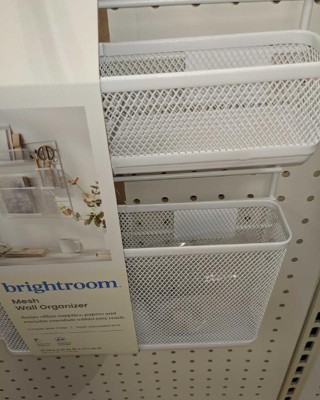 Wire Storage Pan Organizer White - Brightroom™