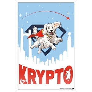 Trends International DC Studios Superman (2025) - Illustrated Krypto Framed Wall Poster Prints - 1 of 4