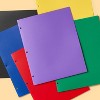 12pk Plastic Filing Portfolio Multicolored - up&up™: 2 Pocket, Resume Holder, 3 Hole Punched, Polypropylene, 50 Sheet Capacity - 2 of 4