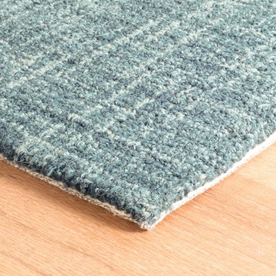 Aegean Blue Handmade Wool Rug 4' x 6'