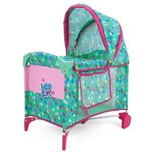 Baby Alive: Deluxe Doll Play Yard - Green, Pink, Hearts - 1 of 4