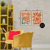 Stupell Industries Midcentury Flower Abstracts 2pc Floating Frame Art Set - 3 of 4