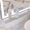 Munora 32x40 Inch LED Bathroom Vanity Mirror, Wall Mounted Smart Mirror with Anti-Fog, Adjustable White/Warm/Natural Lighting, Silver Aluminum Frame - 3 of 4