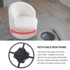 Swivel Barrel Chair With Round Storage Chair, Storage, Soft Cushion 360° Rotation Upholstered Round Chair,17.3in(1.44ft) - 4 of 4