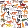 Animal Toy, 64 Pack Mini Wild Jungle Realistic Plastic Animals Figure Toys Set, Easter Egg Fillers Birthday Classroom Rewards Cupcake Toppers - 4 of 4