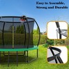 Whisen Outdoor Pumpkin Trampoline with Safety Enclosure Net, Foam Padded Poles, W-Shaped Legs, Balance Bars - 3 of 4