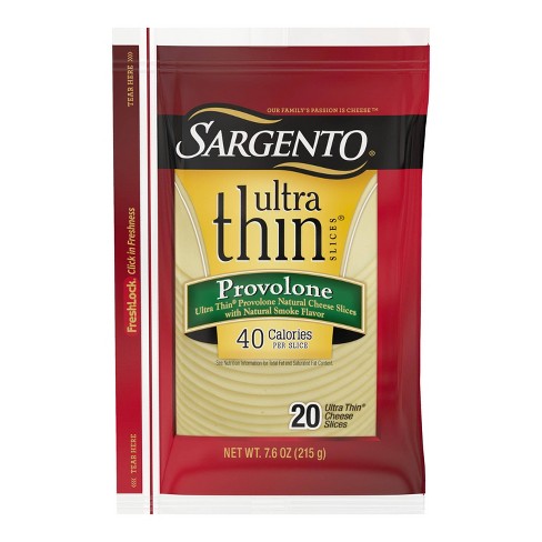 Sargento Ultra Thin Natural Provolone Cheese Slices  - 7.6oz/20 slices - image 1 of 4