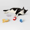 Mice and Ketchup Cat Ball Plush Toy Set - 4pcs - Sun Squad™ - 2 of 3