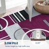 Geometric Rug Machine Washable Modern Contemporary Rug Foldable Non-Slip Abstract Square Circle Design Carpet Soft Low Pile Non Shedding Floor Cover - 4 of 4