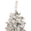 Northlight 4.5' Pre-Lit Medium Heavily Flocked Pine Artificial Christmas Tree, Multicolor Lights - 3 of 4