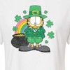Women's - Garfield - Rainbow Shamrocks Cropped Graphic T-Shirt - 2 of 4