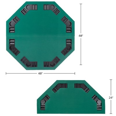 Trademark Poker Deluxe Poker & Blackjack Table Top With Case - Green Felt