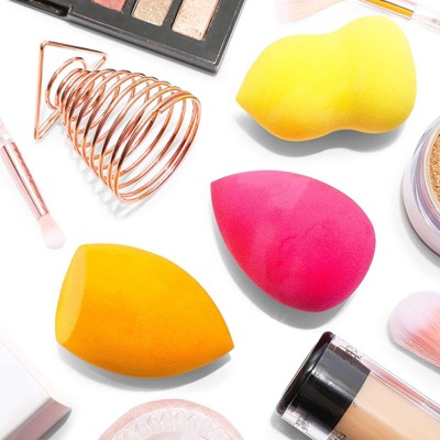 Glamlily 4 Pieces Makeup Sponge Foundation Blender Applicator Set with Metal Stand