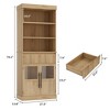 70" Storage Cabinet, Tall Kitchen Pantry Cabinet with Drawer - 2 of 4