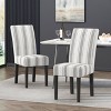 Okak Modern Style Wooden High Back Dining Chairs for Kitchen Dining Room,Upholstered Fabric Seating Dining Chair Set of 2 - 3 of 4