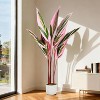 4FT Artificial Tropical Plant in Pot, PEVA Leaf Fake Tree with Realistic Green Foliage for Indoor Outdoor Home Office Decor - 2 of 4