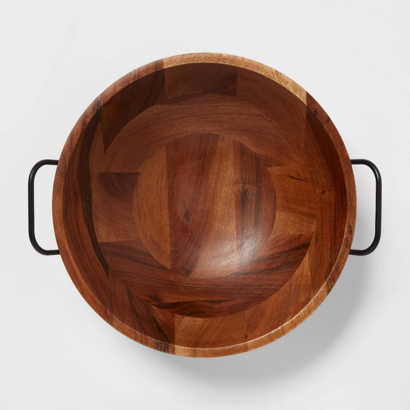 123oz Wood Serving Bowl Black - Threshold&#8482;, 4 of 5