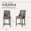 Maven Lane Vienna High Back Vegan Leather Counter Height Bar Stool - 4 of 4