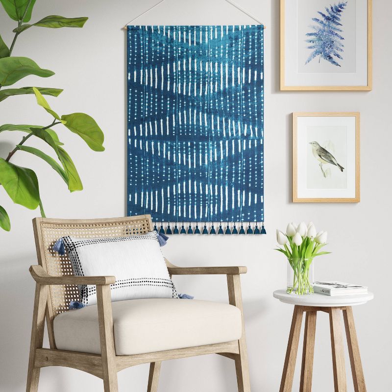 24&#34; x 36&#34; Wall Tapestry with Tassels Blue - Threshold&#8482;, 3 of 5