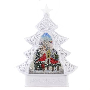 Christmas Led Swirl Tree Cardinal Roman, Inc  -  Water Globe - 1 of 3