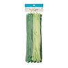 John Bead Fluffy Pipe Cleaners Chenille Stems for Art School Craft Supplies, 12in x 6mm Green Mix 100 Pieces - 2 of 3