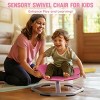 ROBOTIME Accent Chairs Kids Sensory Swivel Chair, Kid Swivel Chair With Non-Slip Design, Flower Shape Wobble Chair, Pink, 19.7"*19.7"*16.1" - 4 of 4