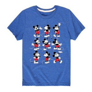 Boys' - Disney - Mickey Poses Grid Short Sleeve Graphic T-Shirt - 1 of 4