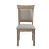 CAVINAS Dining Chairs Kitchen Chairs Set of 2 Dining Side Chair with Wood Legs, Fabric Accent for Kitchen, Bedroom - 3 of 4