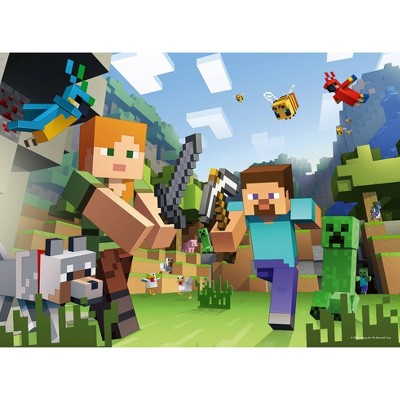 Ravensburger Minecraft Steve and Alex Jigsaw Puzzle 100pc