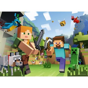 Ravensburger Minecraft Steve and Alex Jigsaw Puzzle 100pc - 1 of 4