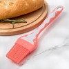 Unique Bargains Pastry Brush Symmetrical Wave Brush with Round Handle Dishwasher Safe Silicone PP 8.46"x1.97" 1Pcs - 2 of 4