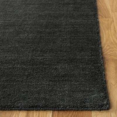 Himalaya Charcoal Gray Hand-Knotted Wool Area Rug 6' x 9'