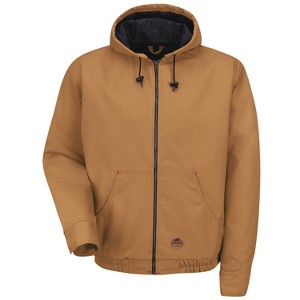 Red Kap Blended Duck Zip-Front Hooded Jacket - 1 of 2