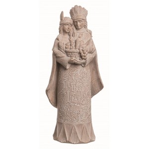 Transpac Resin 10.25 in. Off-White Autumn Pilgrim Family Figurine - 1 of 3