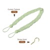 Unique Bargains Braided Drapery Holdback Holder Decorative Rope Tie Back with Metal Hooks - 3 of 4