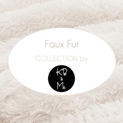 Ivory Faux Fur Standard/Queen Pillowcase Set