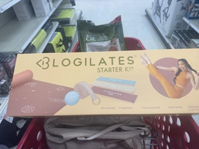 Blogilates Starter Fit Kit (Yoga Mat, Massage Ball, Mat Strap, Resistance  Bands)