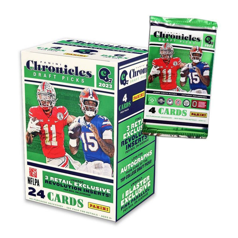 2023 Panini Draft Pick Chronicles Football Trading Card Blaster Box, 2 of 4