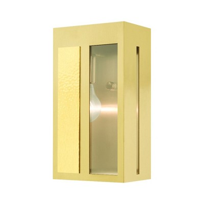 Livex Lighting Lafayette 1 - Light Wall Light in  Satin Brass