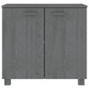 vidaXL Sideboard HAMAR Dark Gray 33.5 in.x13.8 in.x31.5 in. Solid Wood Pine - 3 of 4