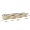 Okak Outdoor Galvanized Raised Garden Bed Kit, Elevated Planter Box with Safety Edging, Easy DIY for Flowers, Herbs, Vegetables - 2 of 4