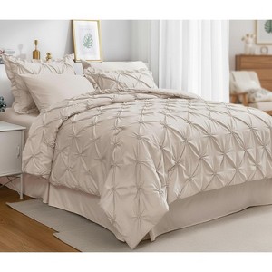 LISM 7 Pieces Queen Bedding Comforter Sets for Bedroom - 1 of 4