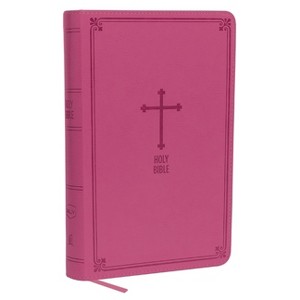 NKJV, Deluxe Gift Bible, Imitation Leather, Pink, Red Letter Edition - by  Thomas Nelson (Leather Bound) - 1 of 1