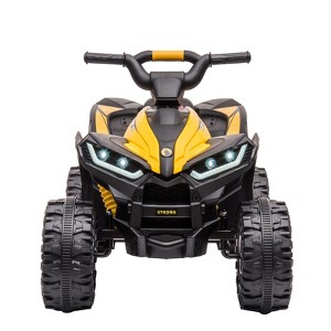 Kids Atv Ride-On Car - 4 Wheeler Electric Motorcycle, Remote, Forward/Reverse, Shock Absorber, Music Player, Usb, Ideal Toddler Gift - 1 of 4