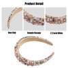 Unique Bargains Crystal Headband Rhinestone Hairband for Women Multicolour 1.2 Inch Wide 1Pcs - 4 of 4