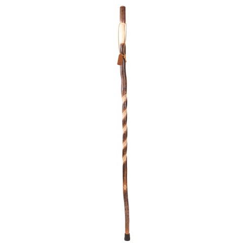 Brazos Walking Sticks Twisted Hickory Handcrafted Wood Walking Stick -  ''41'' : Target